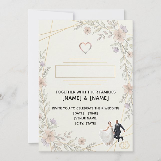 Custom Editable Wedding Invitations (Front)