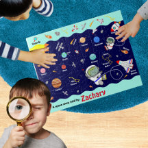 Custom Education Kawaii Detective Space Puzzle