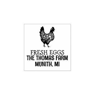 CUSTOM Egg Carton Chicken Lover Gift idea Rubber Stamp
