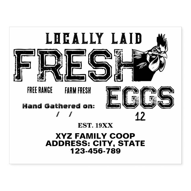  Custom egg carton stamp (Imprint)