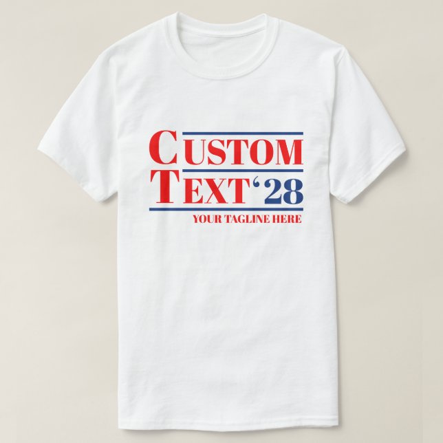 Custom Election T-Shirt (Any Names & Year) (Design Front)