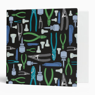 Custom Electrician Business Binder Retro Trade