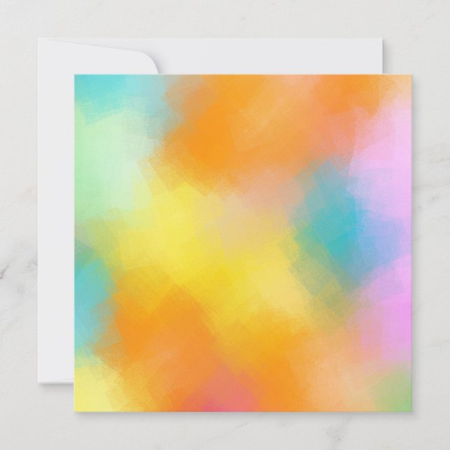 Custom Elegant Abstract Colourful Blank Template (Front)