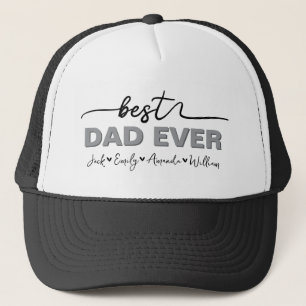 Custom Elegant Best dad ever Trucker Hat