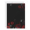 Custom Elegant Black and Red Floral Wedding