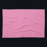 Custom Elegant Blank Template Pink Solid Colour Kitchen Towel<br><div class="desc">Create Your Own Custom Upload Add Your Monogram Initial Photo or Logo Text Name Elegant Modern Cute Kitchen & Dining / Table & Kitchen Linens/ Blank Template Pink Solid Colour Kitchen Towel.</div>