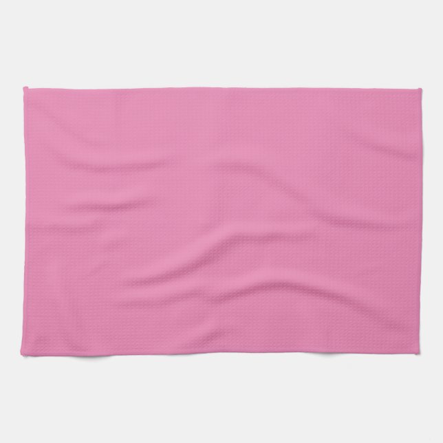  Custom Elegant Blank Template Pink Solid Colour Kitchen Towel (Horizontal)