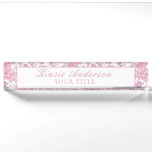 Custom Elegant Chinoiserie  Nameplate