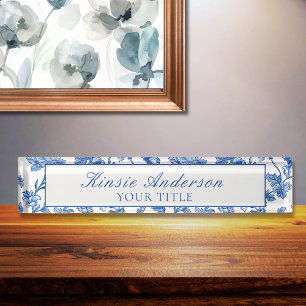 Custom Elegant Chinoiserie  Nameplate