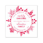 Custom Elegant Christmas Greeting Return Address