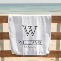 Custom Elegant Classiy Monogram Family Name