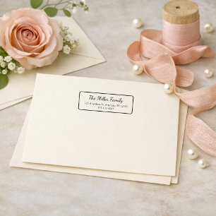 Custom Elegant Family Return Address Stamp