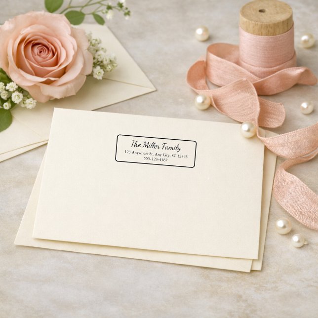 Custom Elegant Family Return Address Stamp (Creator Uploaded)