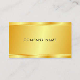 Custom Elegant Faux Gold Glamourous Template Luxur Business Card