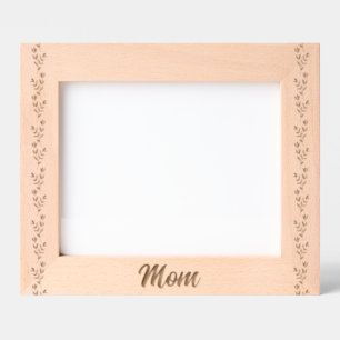 Custom Elegant Floral Mom Etched Frames