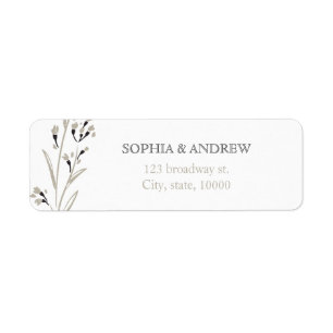 Custom elegant floral rustic wedding