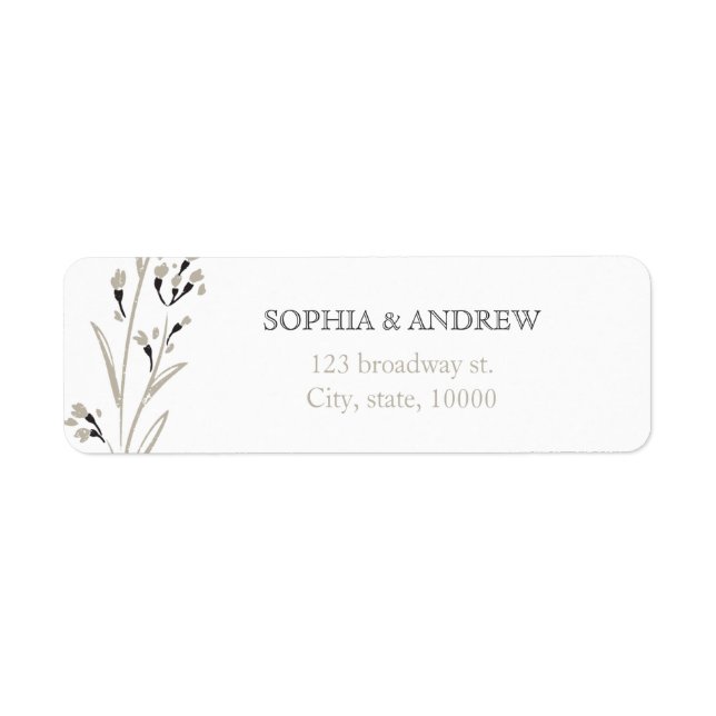 Custom elegant floral rustic wedding (Front)