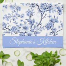 Custom Elegant French Vintage Blue Floral Gift