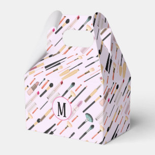 Custom Elegant Glittering Beauty Makeup Tools Favor Box