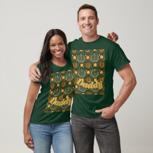 Custom Elegant Gold Boho Ornamental Pattern T-Shirt