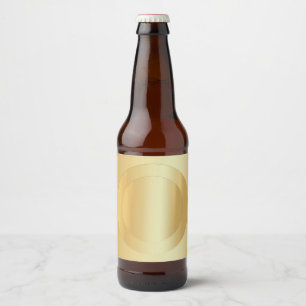 Custom Elegant Gold Look Blank Template Beer Bottle Label