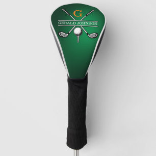 Custom Elegant Golf Monogram Design Head Cover