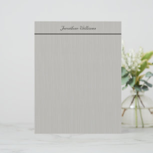 Custom Elegant Grey Business Stationery