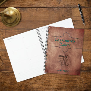 Custom Elegant Horse Ranch Business Planner