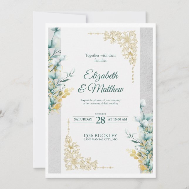Custom Elegant Invitation Card Template (Front)