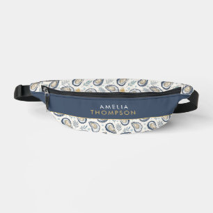 Custom Elegant Marine Oysters Fanny Pack