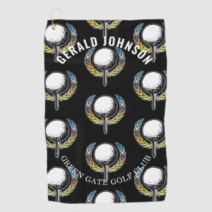 Custom Elegant Minimalist Golf Design Golf Towel