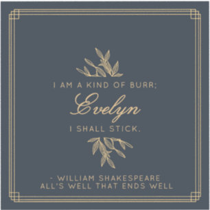 Custom Elegant Minimalist Witty Quote Navy Gold