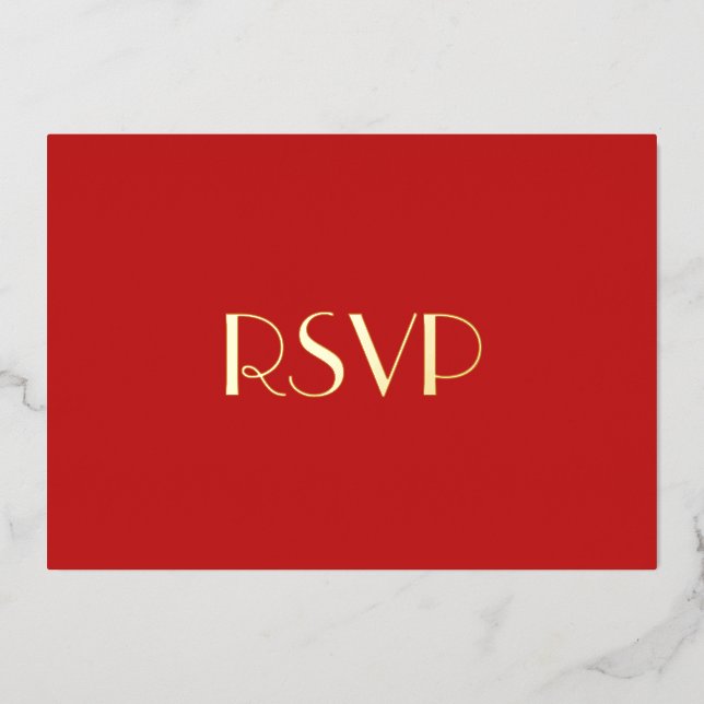 Custom Elegant Modern Christmas Holiday Party RSVP (Front)