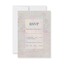 Custom elegant modern copper accents Response Card
