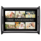 Custom Elegant Modern Family Name Photo Collage