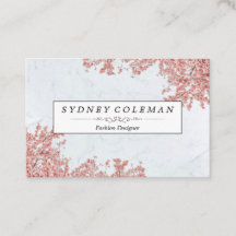 Custom Elegant Modern Floral Business Cards