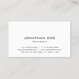 Custom Elegant Modern Minimalist Simple Template Business Card