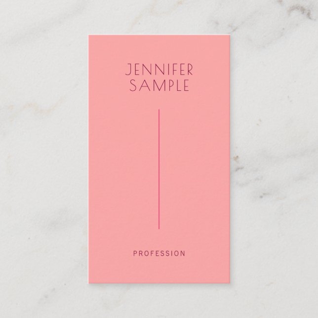 Custom Elegant Modern Signature Matte Paper Luxe Business Card (Front)
