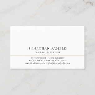 Custom Elegant Modern Simple Template Professional Business Card