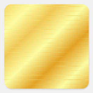 Custom Elegant Modern Trendy Template Gold Look Square Sticker
