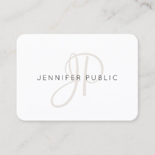 Custom Elegant Monogram Modern Design Template Business Card