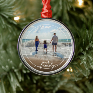 Custom Elegant Personal Photo Ornament Gift