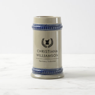 Custom Elegant Pharmacist Pharmacy Tech Staff Beer Stein