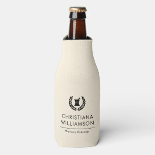 Custom Elegant Pharmacist Pharmacy Tech Staff Bottle Cooler
