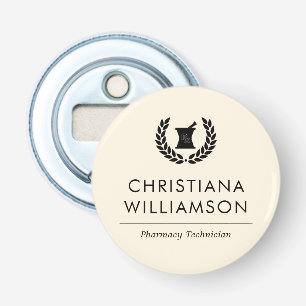 Custom Elegant Pharmacist Pharmacy Tech Staff Bottle Opener
