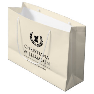Custom Elegant Pharmacist Pharmacy Tech Staff Large Gift Bag