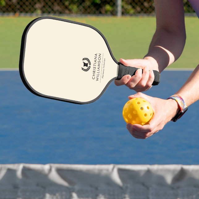 Custom Elegant Pharmacist Pharmacy Tech Staff Pickleball Paddle (Insitu)