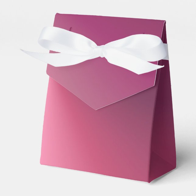 Custom Elegant Pink Purple Modern Template Favor Box (Front Side)