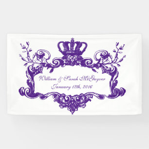 Custom Elegant Regal Wedding Banner