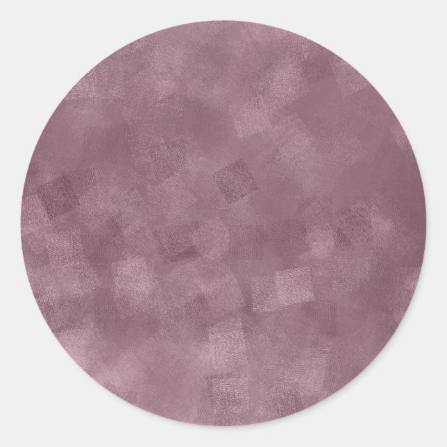 Custom Elegant Rose Gold Blank Template Add Text Classic Round Sticker (Front)